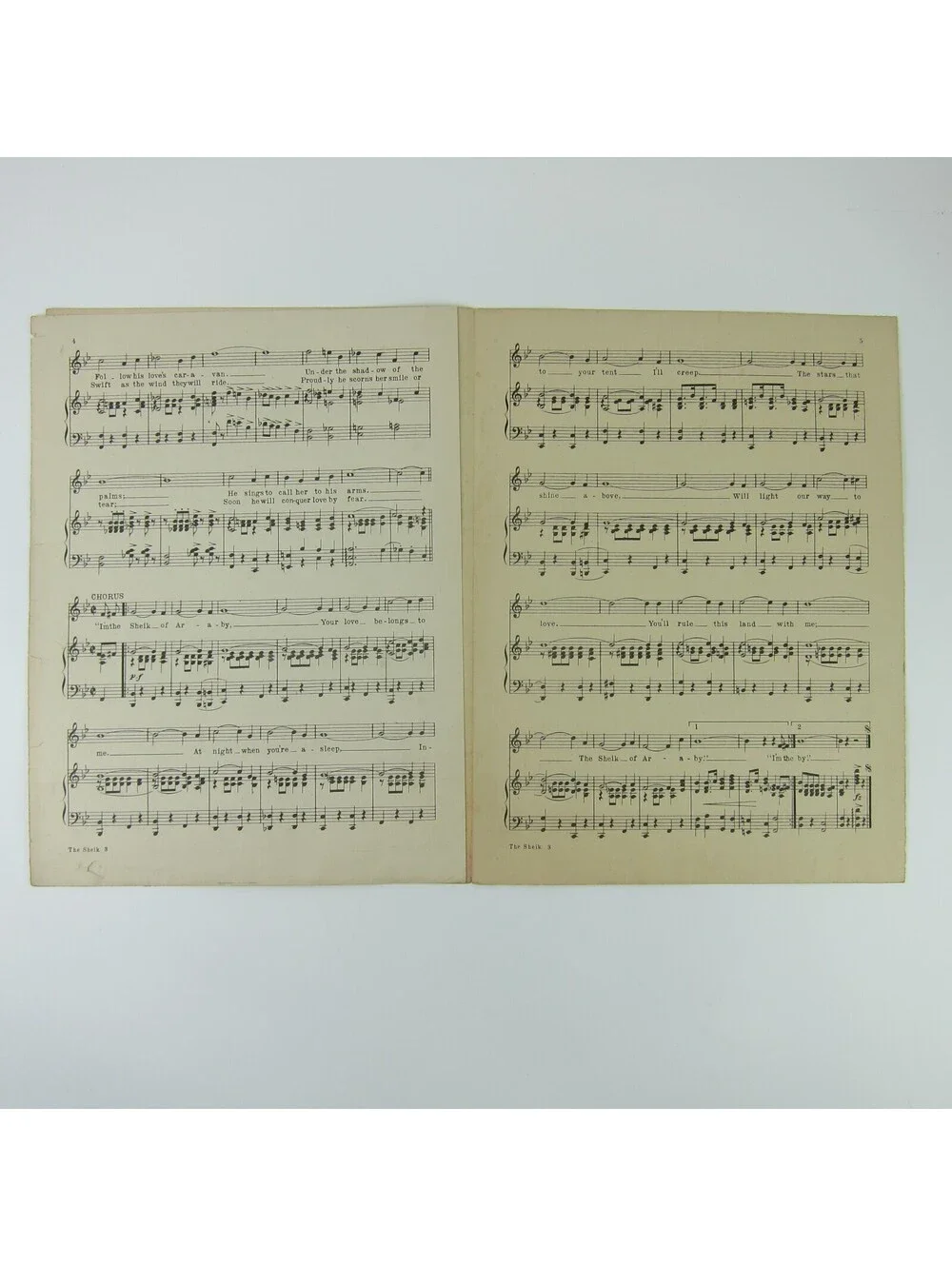 Sheet Music The Sheik Of Araby Eddie Cantor Cover Make It Snappy Antique 1921
